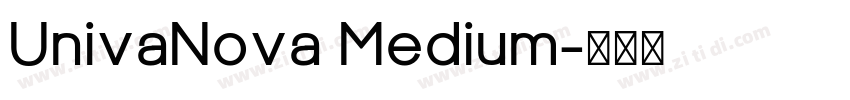 UnivaNova Medium字体转换